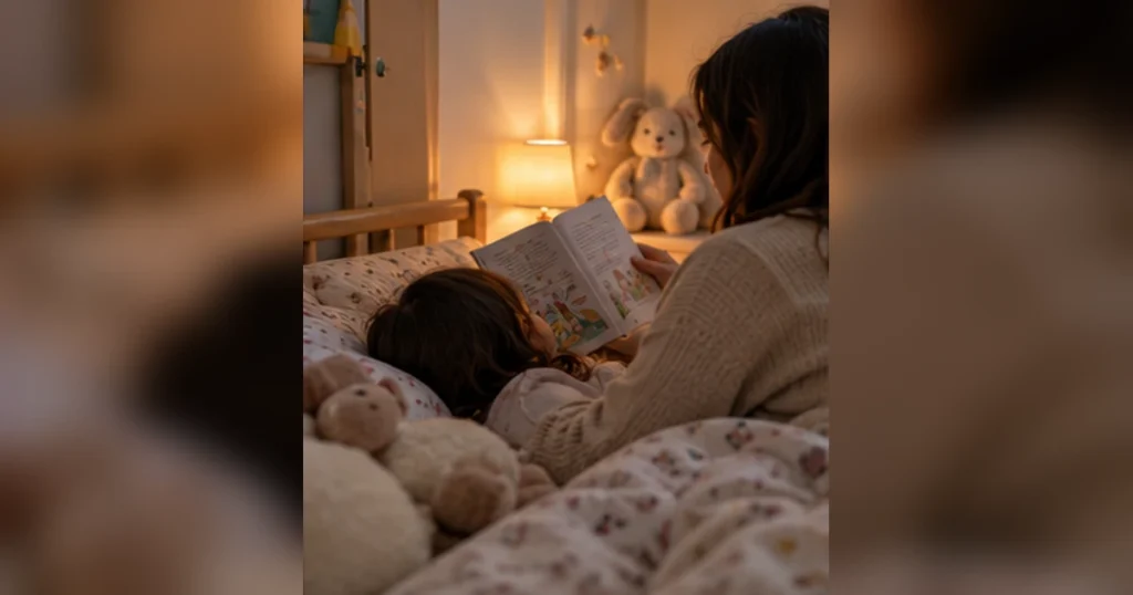 Çocuklarda uyku problemleri için yatmadan önce kitap okuma rutini