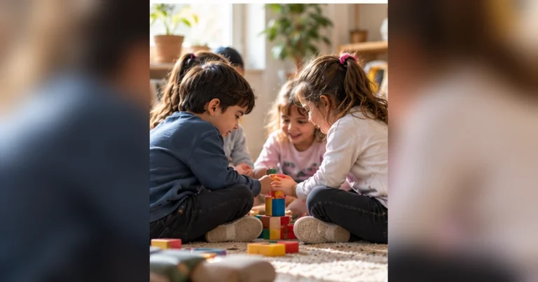 Arkadaş edinmek konusunda birlikte oynayan çocuklar